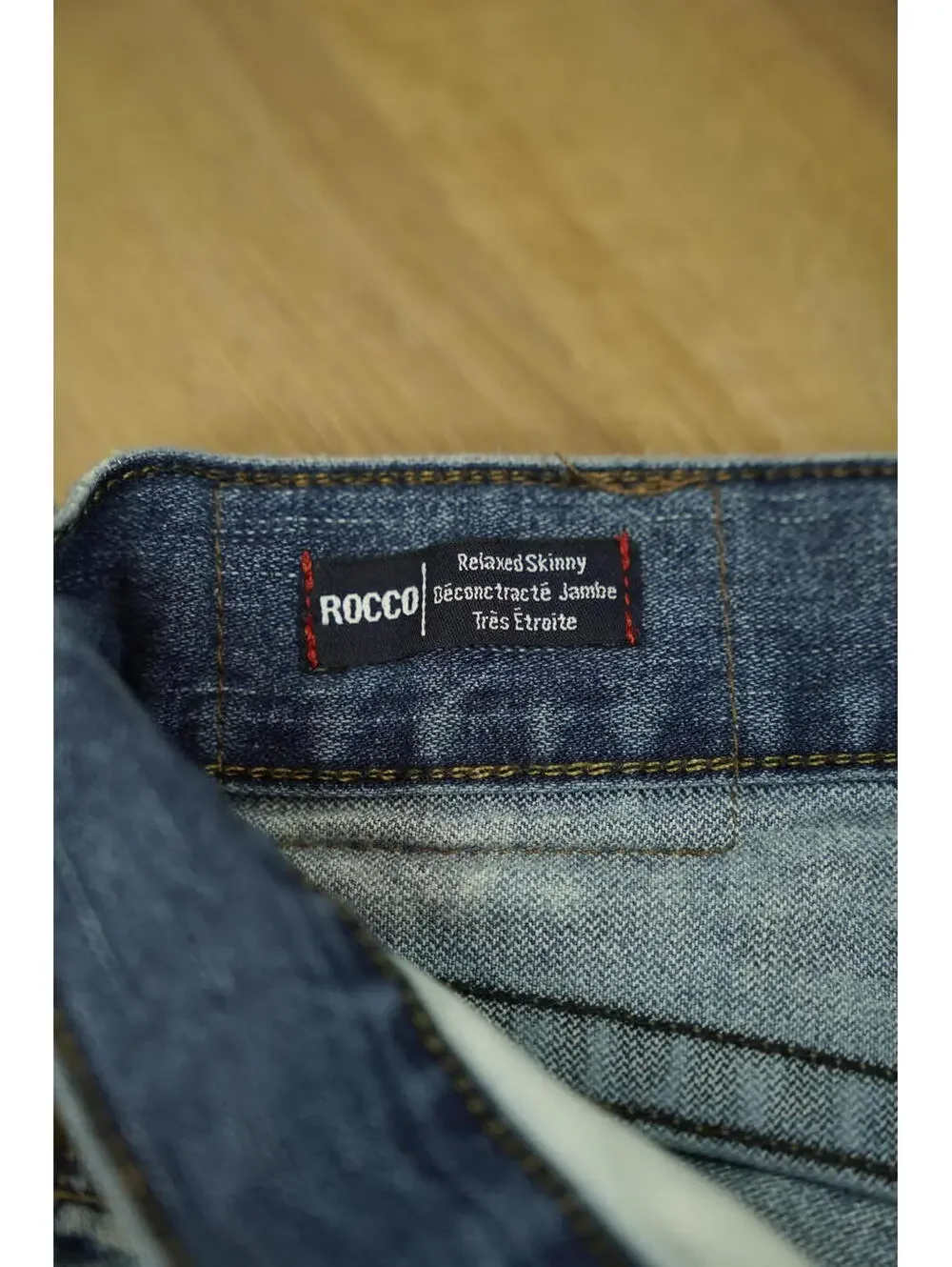 Streetwear Street Artist TRUE RELIGION ROCCO Patchwork‎ Relaxed SKINNY Jean 30